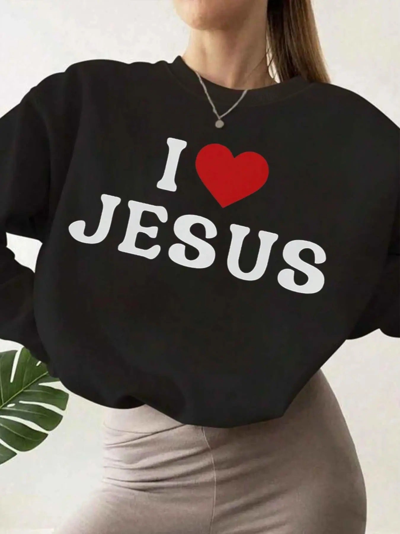 Women's Letter Print Crew Neck Sweatshirt, Casual Long Sleeve Pullover for Fall & Winter, Women's Clothes for Daily...