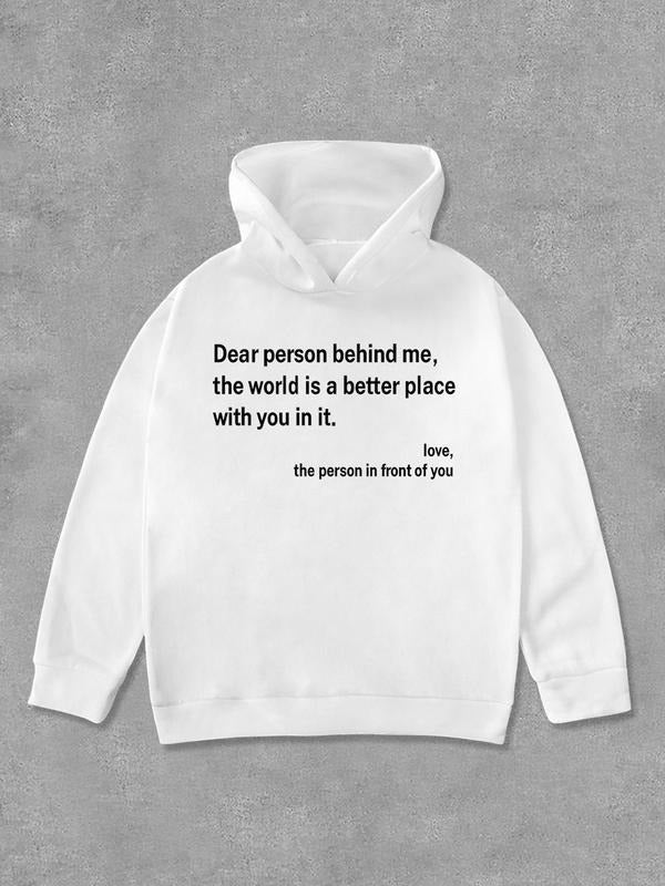 Women's Letter Print Hoodie, Fashion Casual Long Sleeve Hooded Sweatshirt for Daily Holiday Outdoor Wear, Women Clothing...