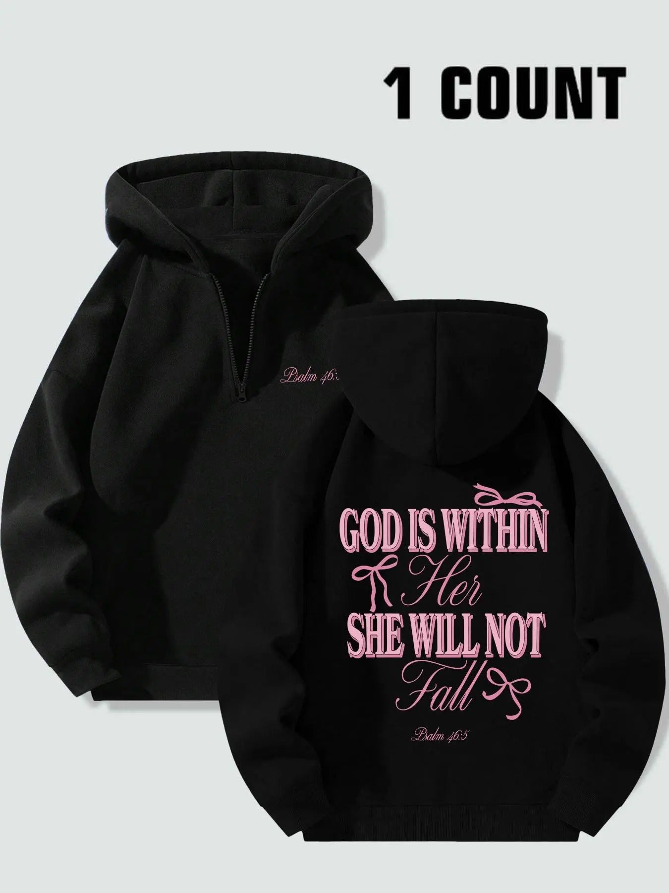 Women's Letter Print Longsleeves Hoodie, Casual Long Sleeve Hooded Sweatshirt for Spring, Ladies Clothes for Daily Wear,...