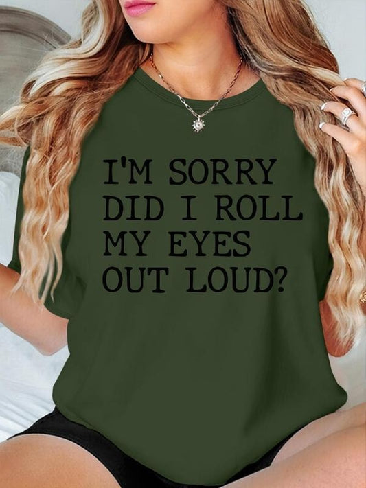 Women's Letter Print Round Neck Tee, Fashion Casual Crew Neck T-Shirt for Daily Holiday Vacation Outdoor Wear, Ladies...