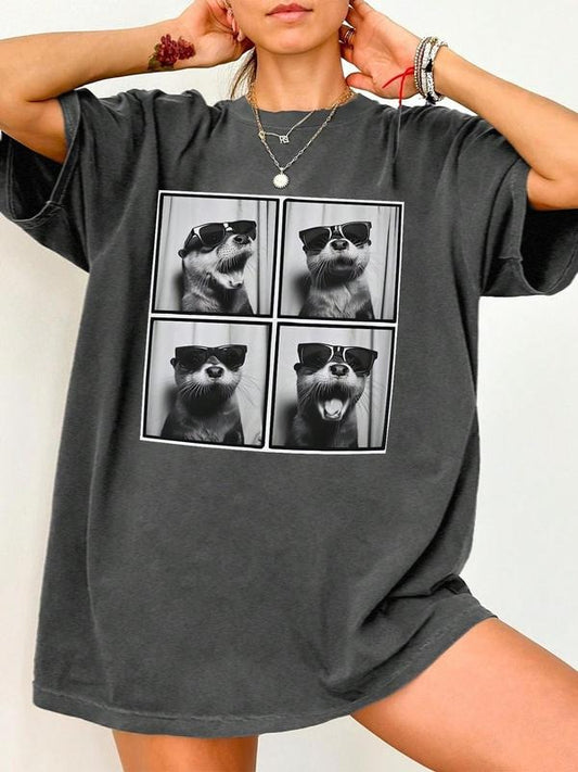 Women's Round Neck Tee, Fashion Casual Crew Neck T-Shirt for Daily Holiday Vacation Outdoor Wear, Ladies Clothes for All...