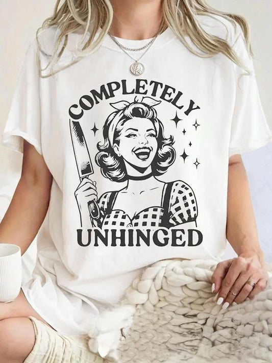 Women's Smiling Cat Print Round Neck Tee, Fashion Casual Cute Short Sleeve T-shirt for Daily Wear, Ladies Summer Clothes,...