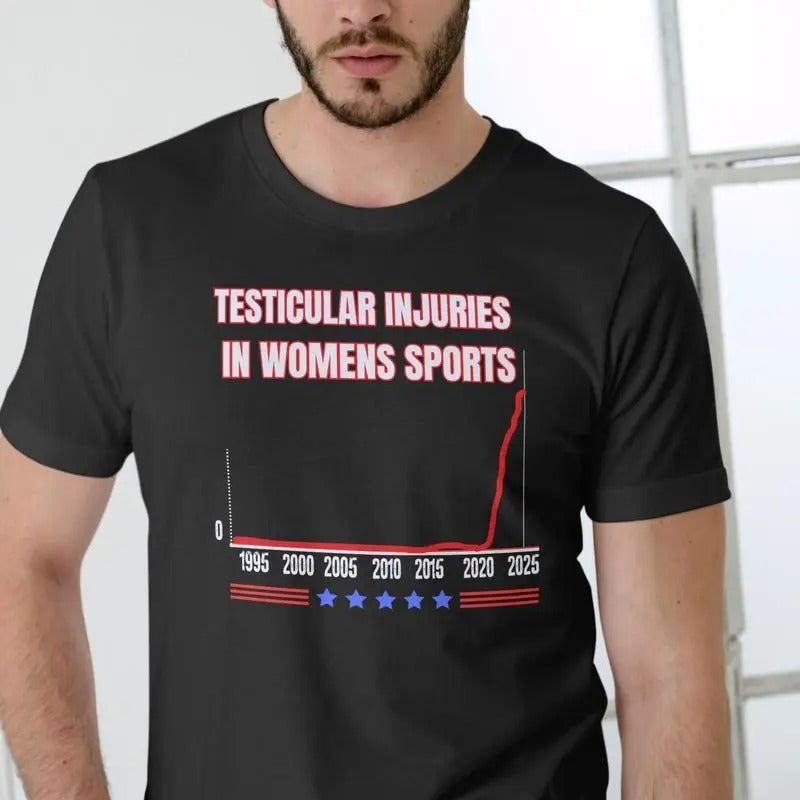 Women's Testicular Injuries Sports T-Shirt - 100% Cotton - Crewneck Hoodie, Sweatshirt | WearSparks.com