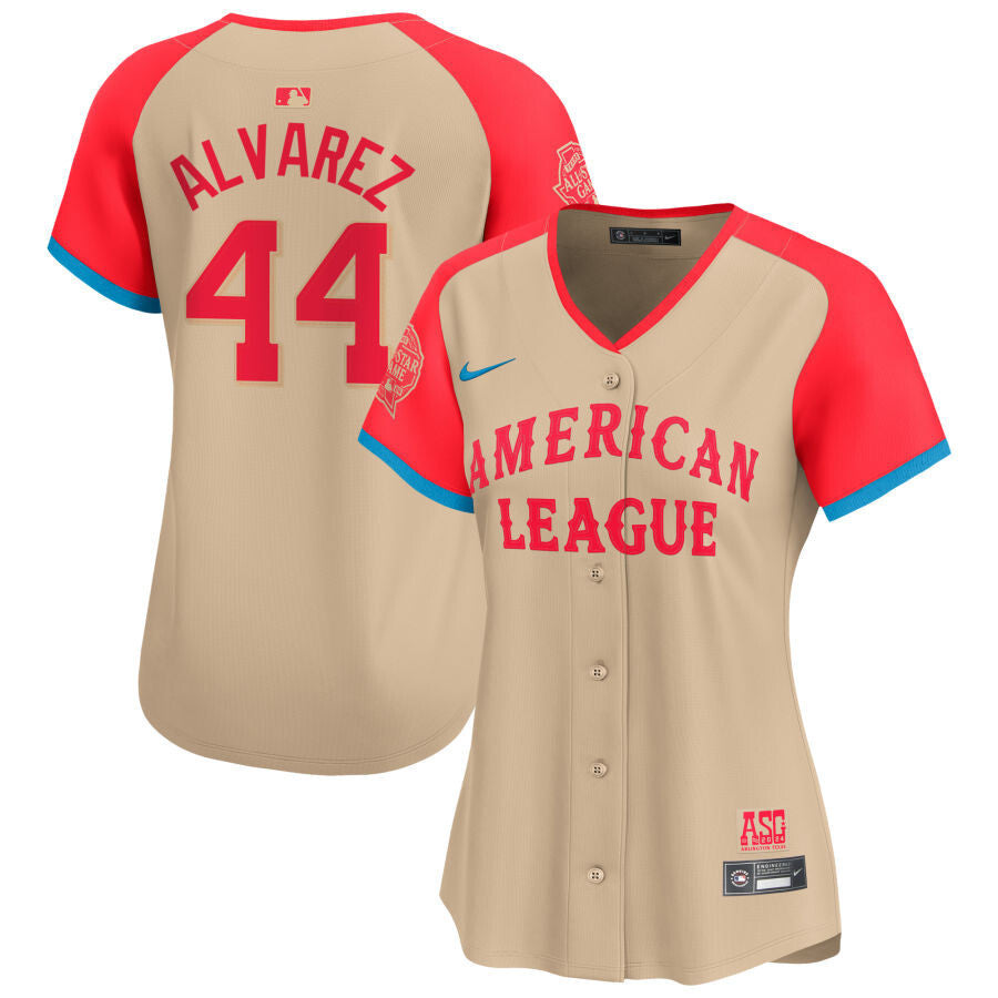 Women American League #44 Yordan Alvarez 2024 All-Star Game Limited Player Jersey - Cream