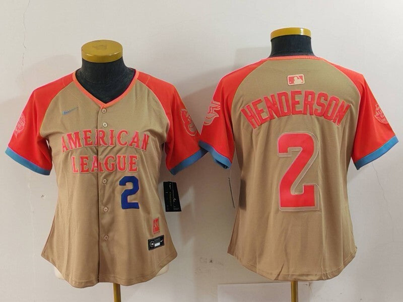 Women Baltimore Orioles #2 Gunnar Henderson Orioles 24 All-Star Women Style 4