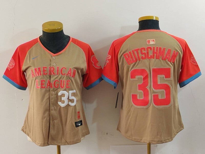 Women Baltimore Orioles #35 Adley Rutschman Orioles 24 All-Star Women Style 4