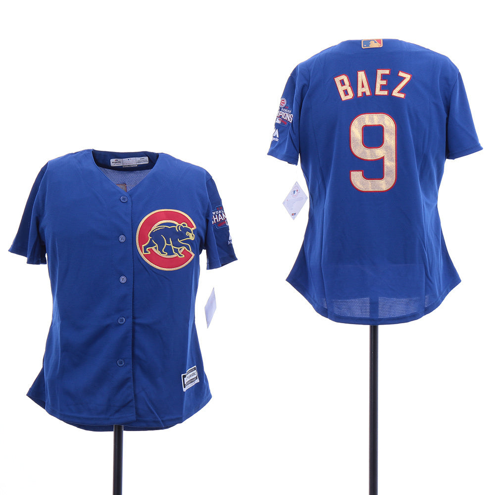 Women Chicago Cubs #9 Javier Baez