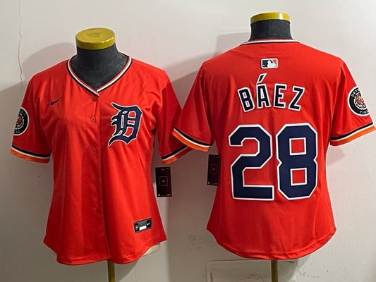 Women Detroit Tigers #28 Javier Baez Tigers Special V2 Women Youth (3)_ - Copy