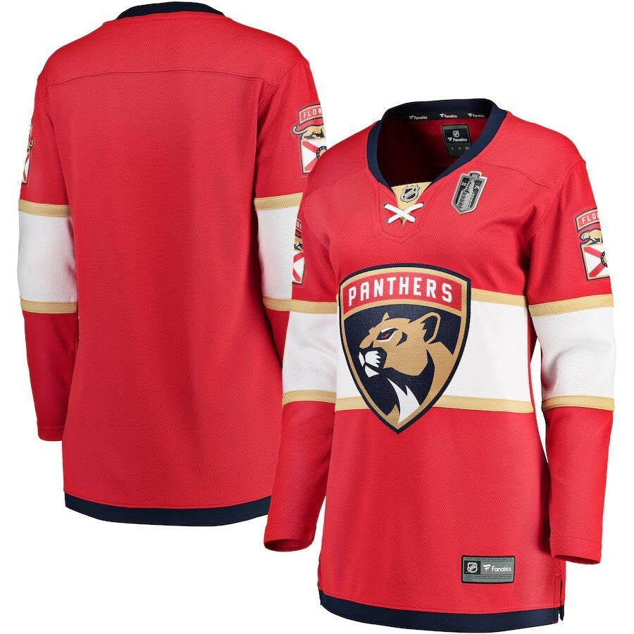 Women Florida Panthers 2024 Stanley Cup Final Home Breakaway Jersey - Red