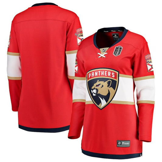 Women Florida Panthers 2025 Stanley Cup Final Home Breakaway Jersey - Red