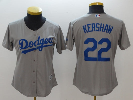 Women Los Angeles Dodgers #22 Clayton Kershaw Style 2