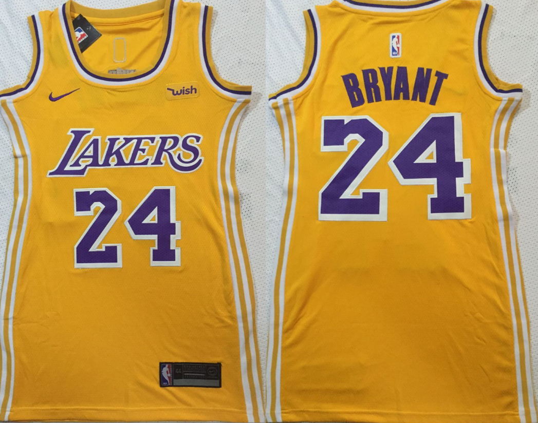 Women Los Angeles Lakers #24 Kobe Bryant NBA Edition Style 1