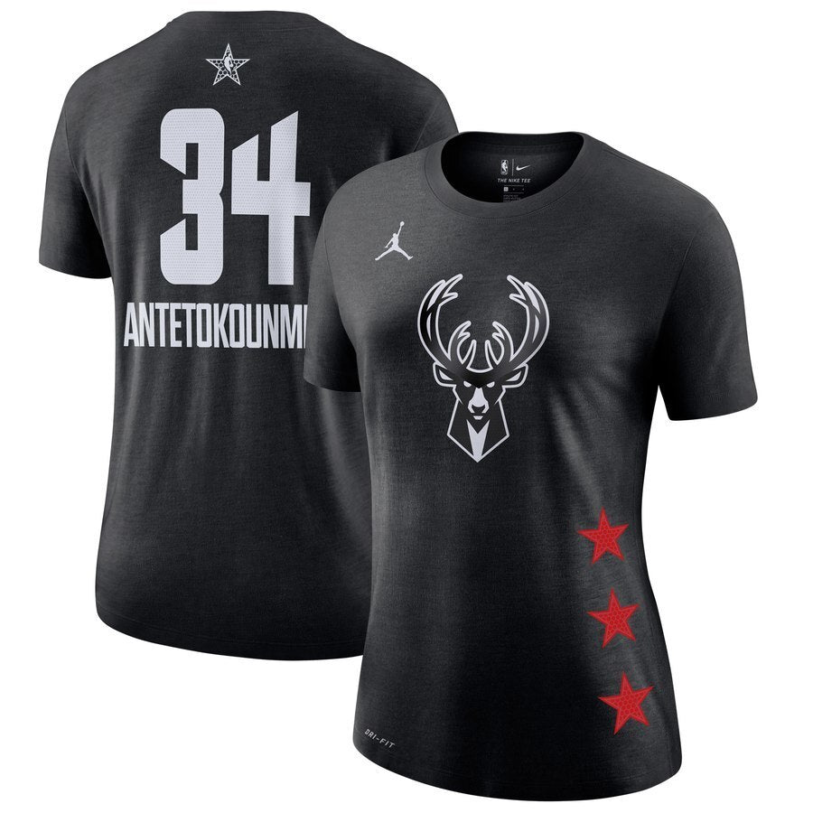 Women Milwaukee Bucks #34 Giannis Antetokounmpo