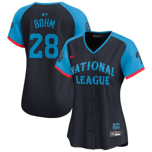 Women National League #28 Alec Bohm 2024 All-Star Game Limited Player Jersey - Navy