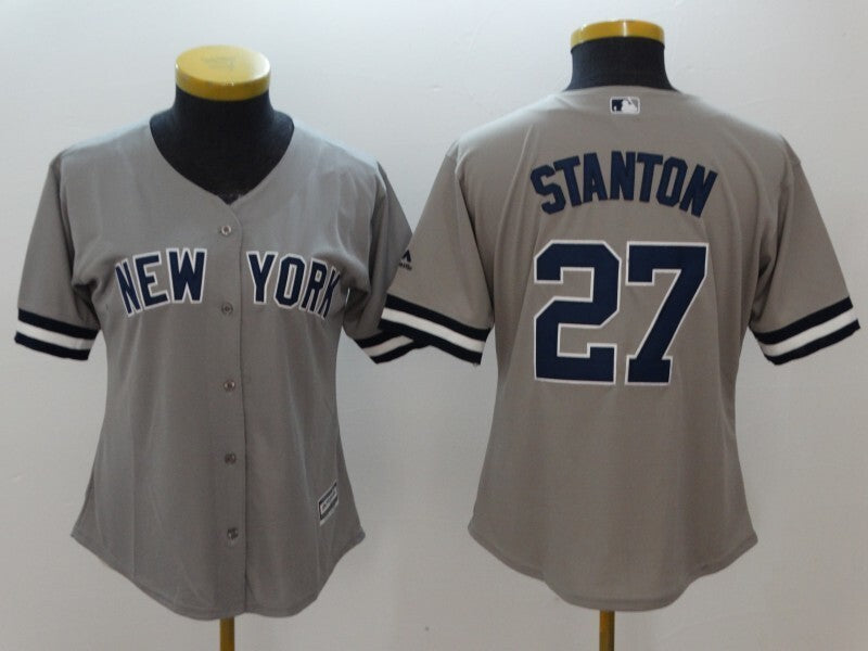 Women New York Yankees #27 Giancarlo Stanton Style 5