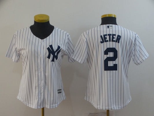 Women New York Yankees #2 Derek Jeter Style 2