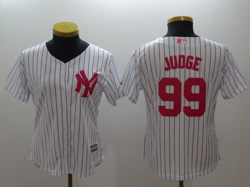 Women New York Yankees #99 Aaron Judge Style 4