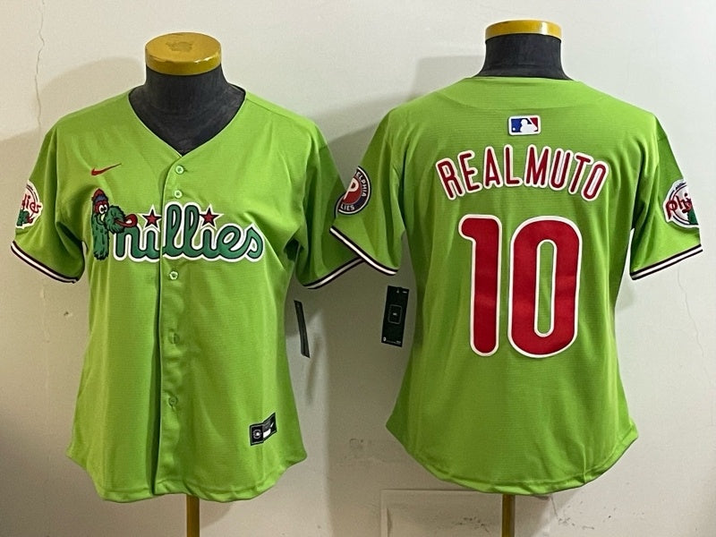Women Philadelphia Phillies #10 J.T. Realmuto Phillies 6 Edition Women Youth