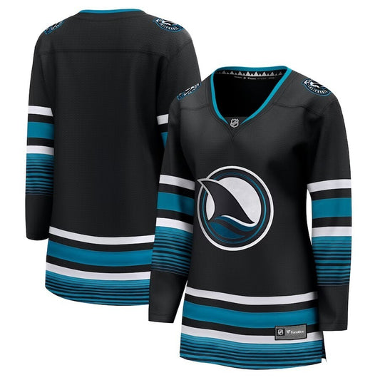 Women San Jose Sharks Fanatics Branded Alternate Premier Breakaway Jersey - Black