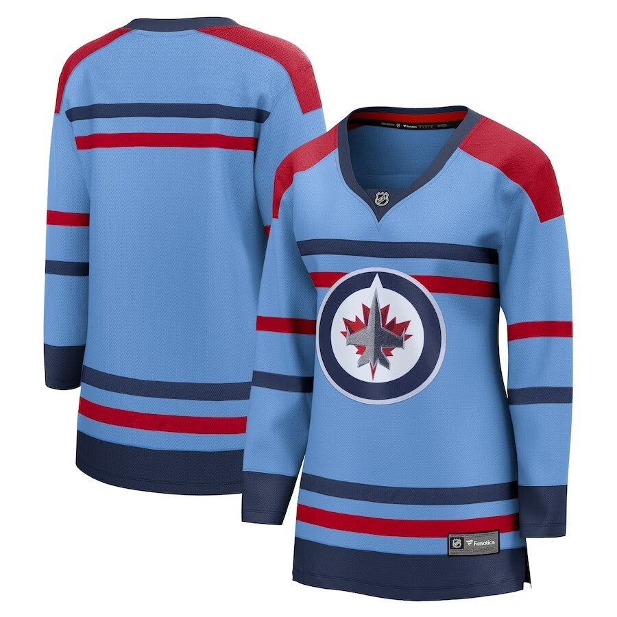Women Winnipeg Jets Fanatics Branded Anniversary Premier Breakaway Jersey - Light Blue