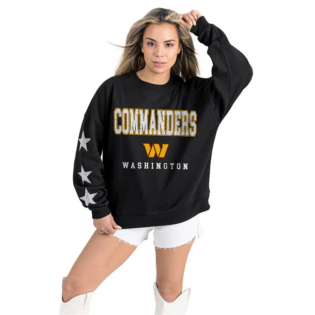 Women's Washington Commanders Gameday Couture Black Velocity Relaxed