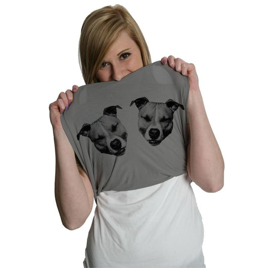 Womens Ask Me About My Pitties T Shirt Funny Flip Up Dog Pitbull Tee Funny Womens T Shirts Cute Slimming Top Comfortable...