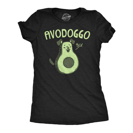 Womens Avodoggo Funny T Shirt Cute Puppy Graphic Tee for Ladies Funny Womens T Shirts Cute Slimming Top Comfortable Soft...