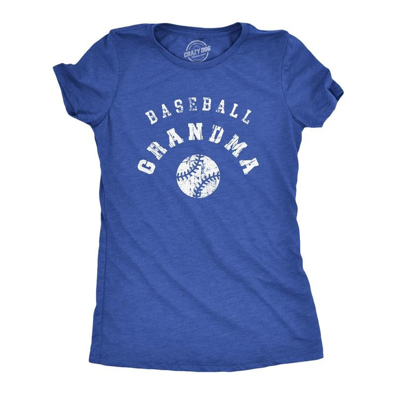 Womens Baseball Grandma T Shirt Cool Base Ball Granny Tee For Ladies Funny Womens T Shirts Cute Slimming Top Comfortable...