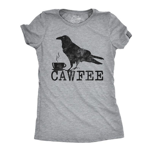 Womens Cawfee T Shirt Funny Coffee Drinking T Shirt Sarcastic Caffeine Joke Funny Womens T Shirts Cute Slimming Top...