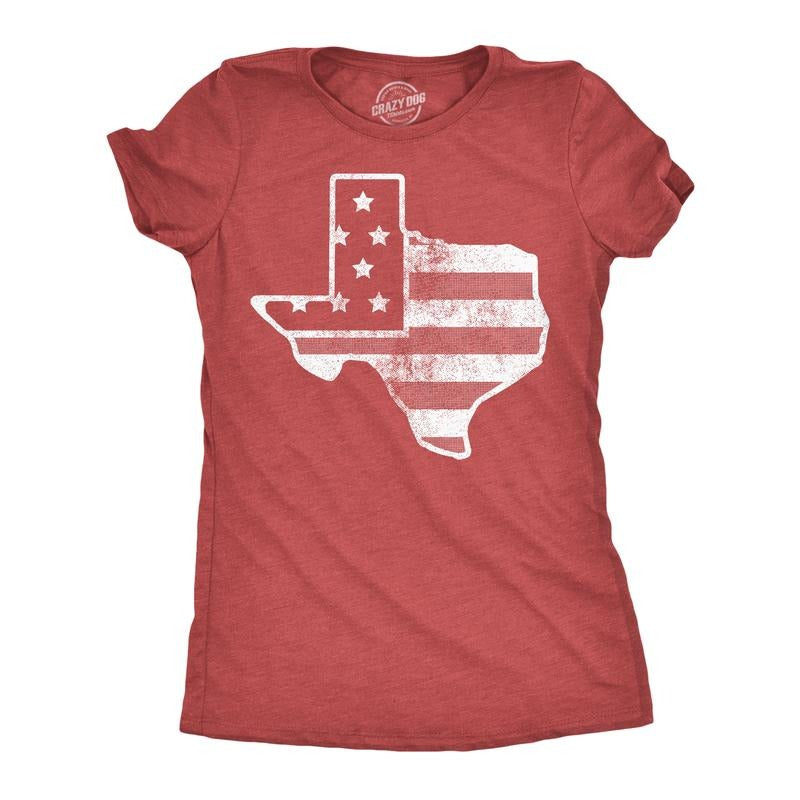 Womens Funny T Shirts American Flag Texas Awesome Fourth Of July Tee for Ladies Funny Womens T Shirts Cute Slimming Top...
