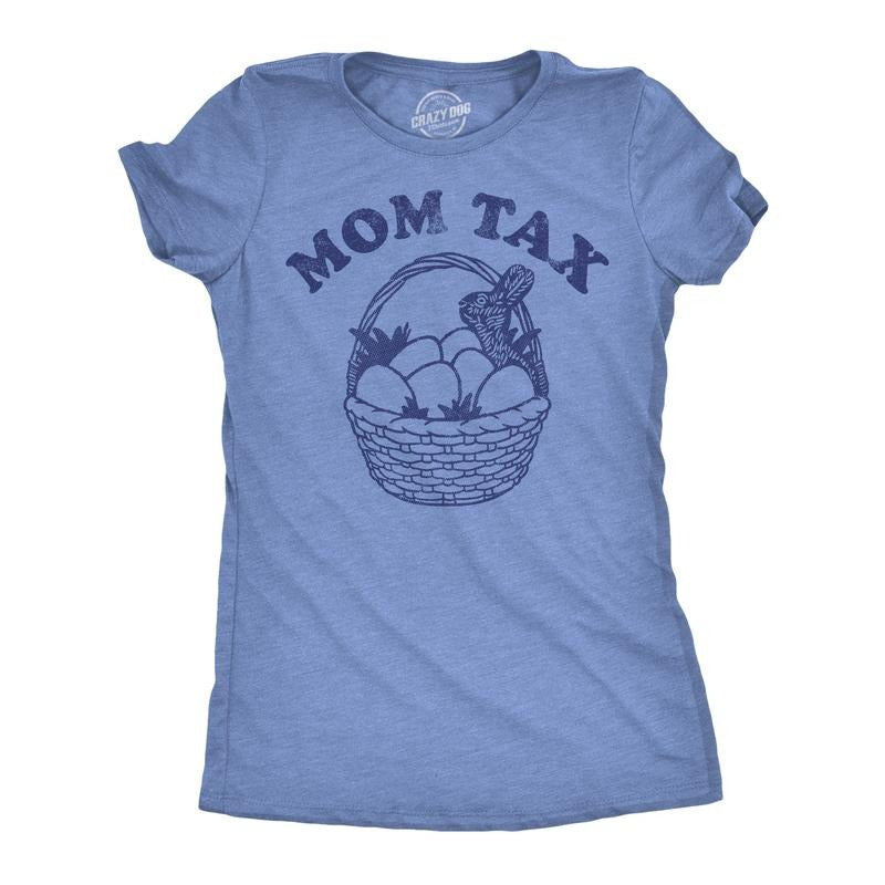 Womens Funny T Shirts Mom Tax Easter Sarcastic Candy Graphic Novelty Tee For Ladies Funny Womens T Shirts Cute Slimming...