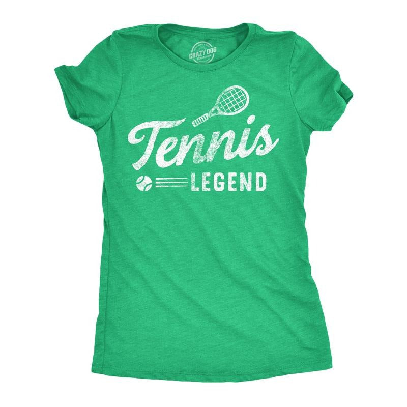 Womens Funny T Shirts Tennis Lengend Sarcastic Sports Graphic Tee For Ladies Funny Womens T Shirts Cute Slimming Top...