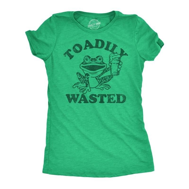 Womens Funny T Shirts Toadily Wasted Sarcastic Drinking Graphic Tee For Ladies Funny Womens T Shirts Cute Slimming Top...