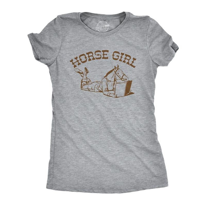 Womens Horse Girl T Shirt Funny Pony Riding Lovers Joke Tee for Ladies Funny Womens T Shirts Cute Slimming Top...