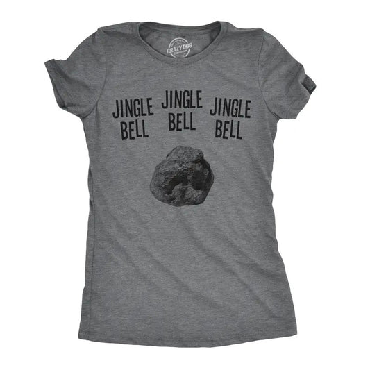 Womens Jingle Bell Rock T Shirt Funny Sarcastic Christmas Song Tee For Ladies Funny Womens T Shirts Cute Slimming Top...