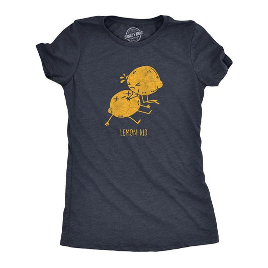Womens Lemon Aid T Shirt Funny First Aid Lemons CPR Joke Tee for Ladies Funny Womens T Shirts Cute Slimming Top...