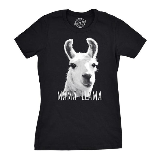 Womens Mama Llama T Shirt Hilarious Zoo Animal Tee For Mom Funny Womens T Shirts Cute Slimming Top Comfortable Soft...
