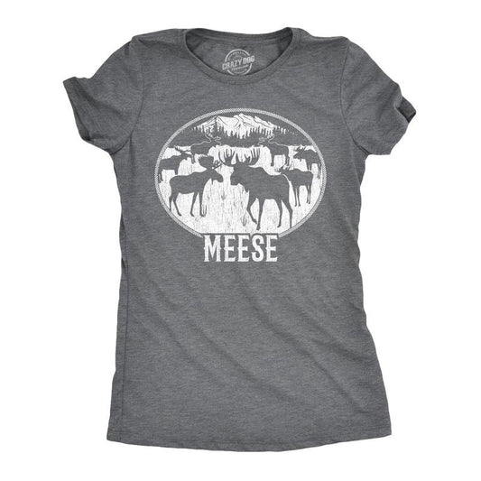 Womens Meese T Shirt Funny Moose Hilarious Sarcastic T Shirt Funny Womens T Shirts Cute Slimming Top Comfortable Soft...