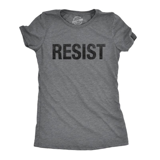 Womens Resist T Shirts Political Anti Authority Protest Tees Rebel Rally March Tee Funny Womens T Shirts Cute Slimming...