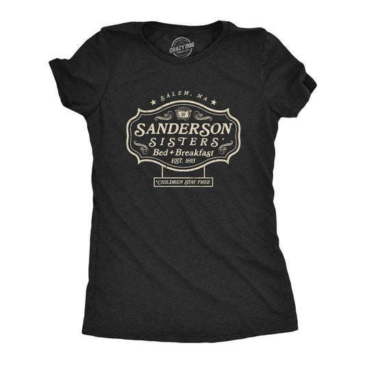 Womens Sanderson Sisters Bed and Breafast T Shirt Funny Halloween Hocus Pocus Graphic Tee Funny Womens T Shirts Cute...