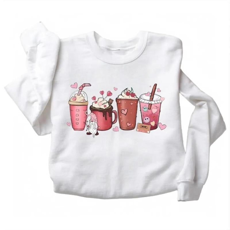 Womens Valentines Day Coffee Shirt, Valentines Day Shirt For Women Hoodie, Sweatshirt | WearSparks.com