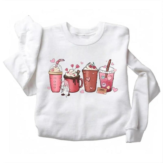 Womens Valentines Day Coffee Shirt, Valentines Day Shirt For Women Hoodie, Sweatshirt | WearSparks.com