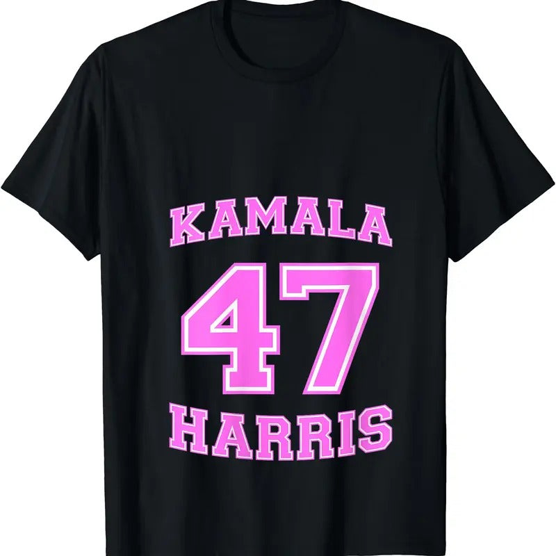 Womens Varsity First Woman President Harris 2024 Kamala Harris 47 T-Shirt Hoodie, Sweatshirt | WearSparks.com