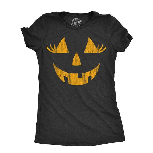Womens Wacky Wendy Pumpkin T Shirt Funny Halloween Jack O Lantern Crazy Smile Tee For Ladies Funny Womens T Shirts Cute...