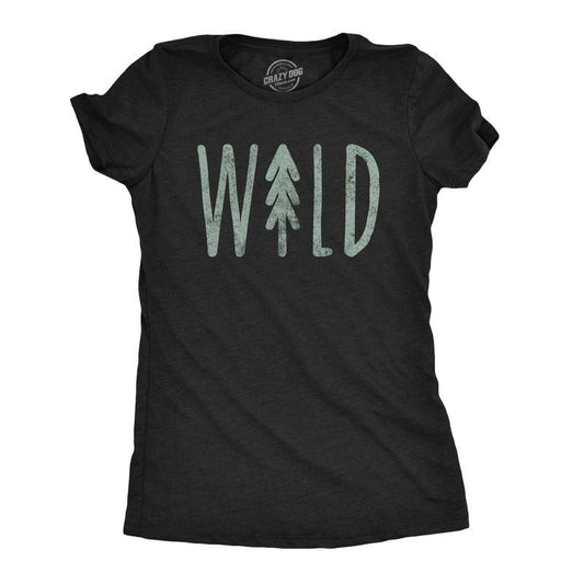 Womens Wild T shirt Cute Vacation Adventure Camping Hiking Vintage Graphic Tee Funny Womens T Shirts Cute Vintage Fashion...