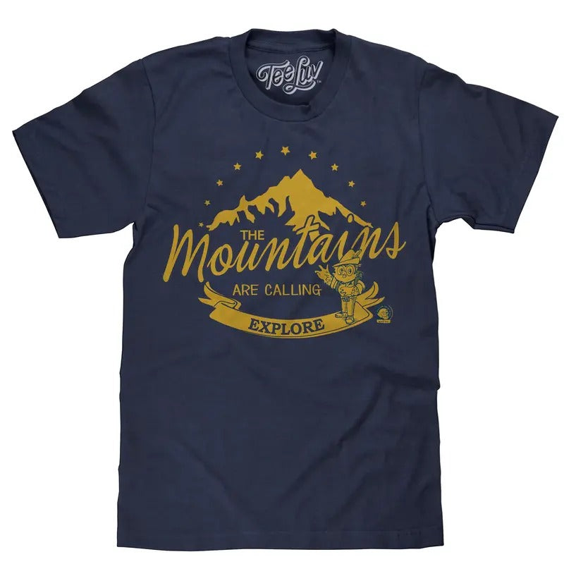 Woodsy Owl The Mountains are Calling T-Shirt - Navy Hoodie, Sweatshirt | WearSparks.com