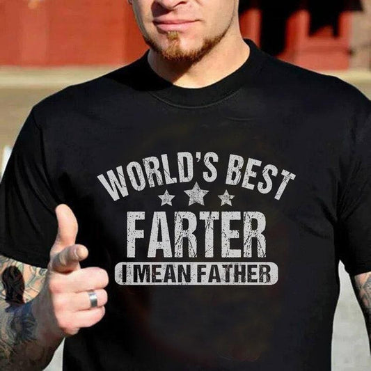 World's Best Farter I Mean Father Tee, Funny Dad Shirt , Father's Day Gift, Husband Shirt, Dad gift, Dad Shirt, Funny...
