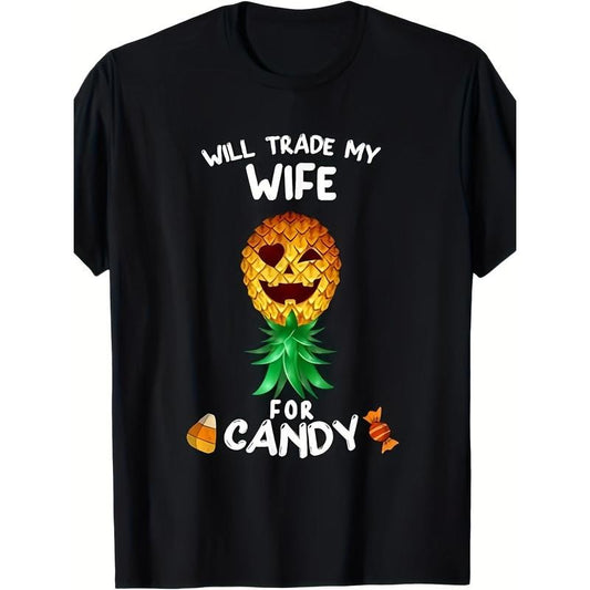 Would I Trade My Wife For Candy Swinger's Pineapple T-shirt? - 220G 100% Cotton T-shirt made in usa Hoodie, Sweatshirt