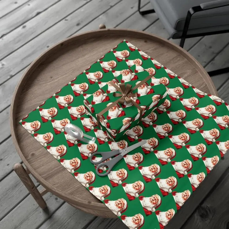 Wrapping Paper, Trump Claus Christmas Gift Wrap Papers, Presidential Wrapping Paper, President Trump Christmas, Holiday...