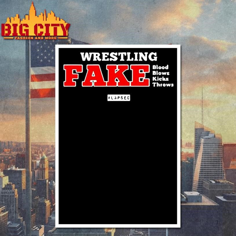 Wrestling Fake Blood Blows Kicks Throws Lapseo Logo Shirt